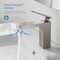 Kibi Infinity Single Handle Bathroom Vanity Sink Faucet with Pop Up Drain C-KBF1006BN-KPW100BN - alternate 5